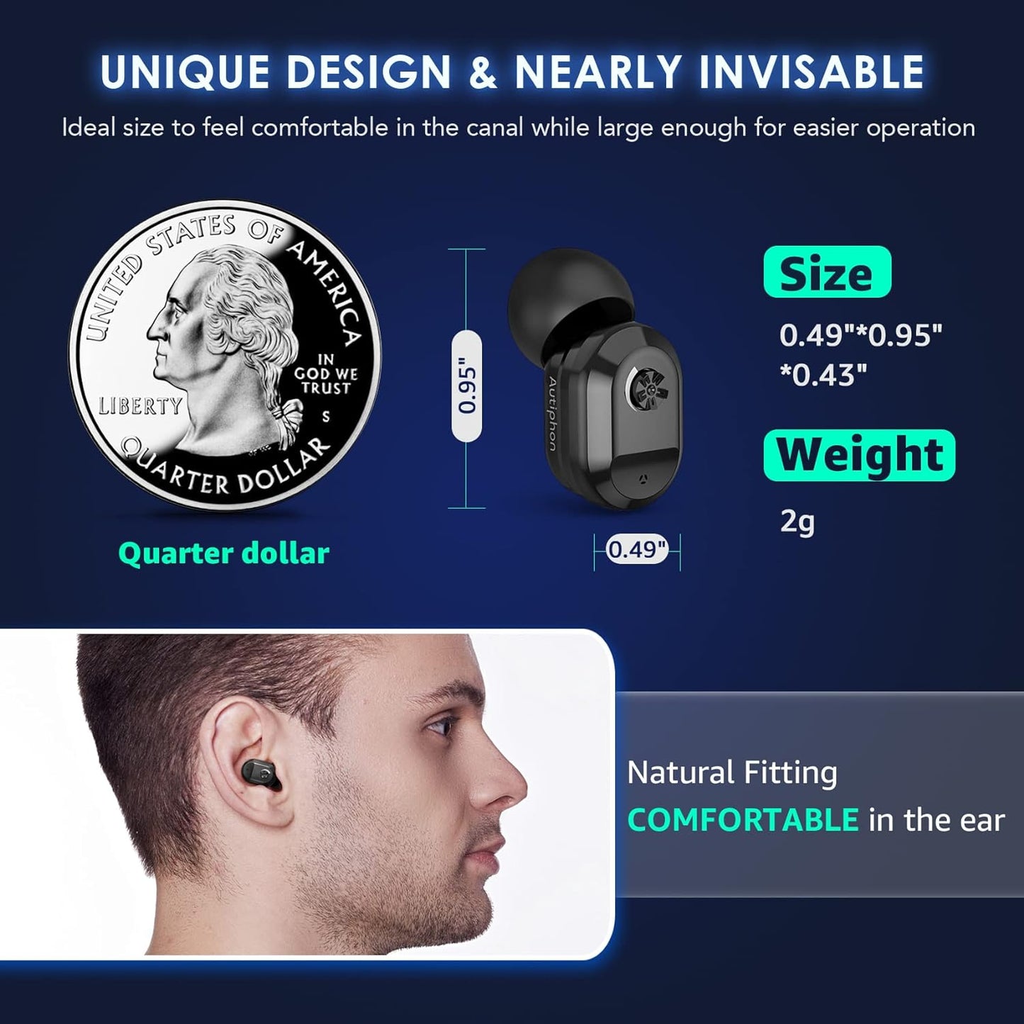 Autiphon U02 -Single Hearing Device